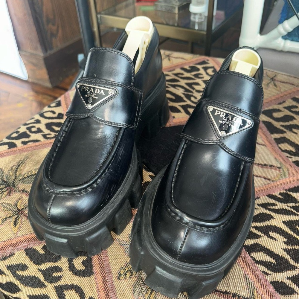 Prada Monolith Loafers